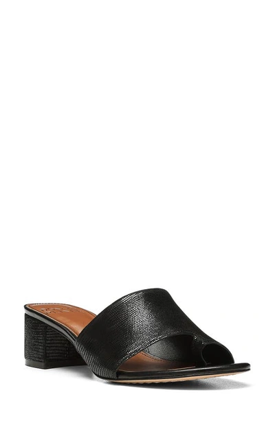 Shop Donald Pliner Naia Embossed Slide Sandal In Black