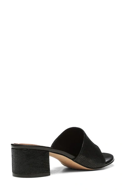 Donald Pliner Naia Embossed Slide Sandal In Black