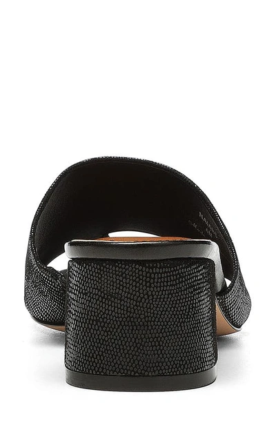 Donald Pliner Naia Embossed Slide Sandal In Black