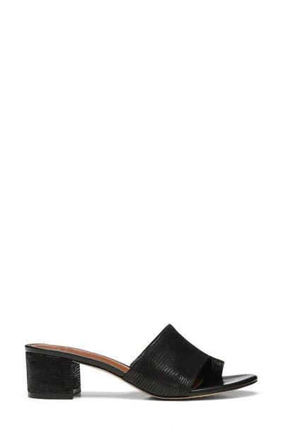 Donald Pliner Naia Embossed Slide Sandal In Black