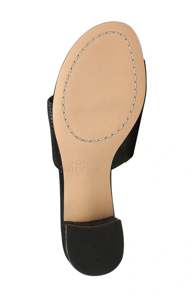 Donald Pliner Naia Embossed Slide Sandal In Black