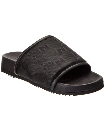 Gucci Man Black Slides | ModeSens