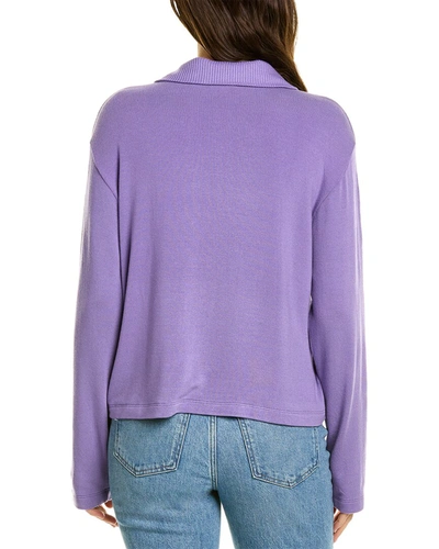 Shop Donni Polo Sweater In Purple