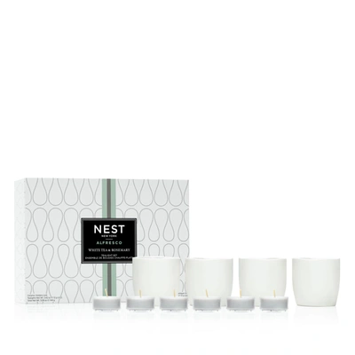 Shop Nest New York White Tea & Rosemary Alfresco Tealight Set, 0. 42oz 12 G Each X 12