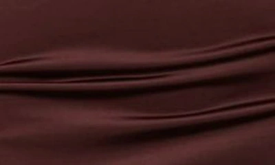 Shop Veronica Beard Tristana Long Sleeve Ruched Asymmetric Dress In Oxblood