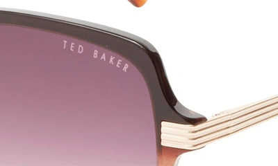 Ted Baker 56mm Square Sunglasses In Burgundy