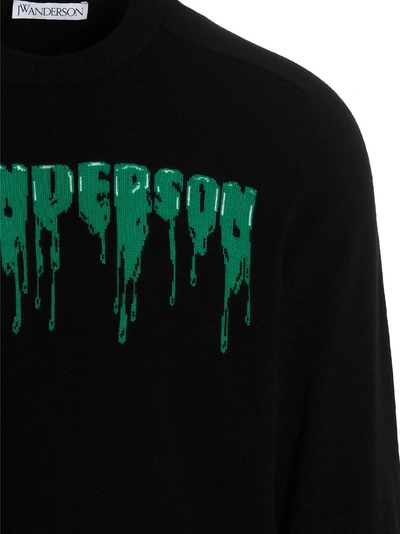 Shop Jw Anderson Logo Sweater In Black