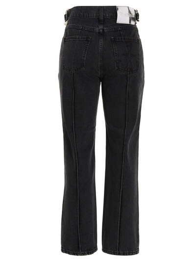 Shop Jw Anderson 'chain Link' Jeans In Black