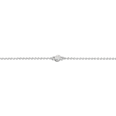 Shop Aurate New York Xl Diamond Bezel Bracelet In White