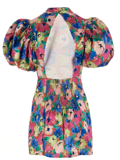 Shop Rotate Birger Christensen Floral Dress In Multicolor