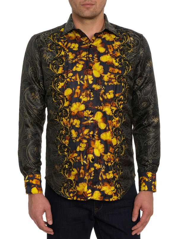 Chemise Robert Graham The Clint édition Limitée – Taille 3XL, Soie Brodée – Neuf Avec étiquette (1298$)