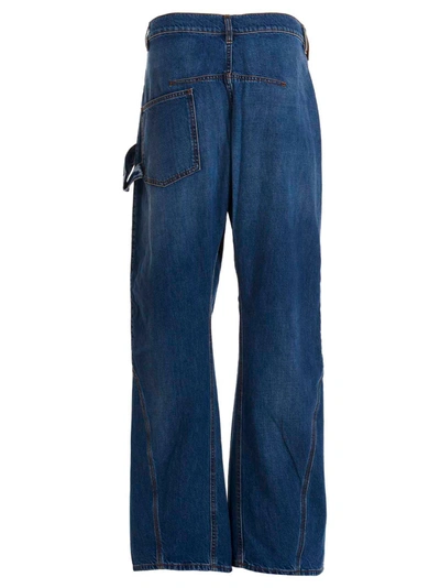 Shop Jw Anderson Jeans 'twisted Workwear' In Blue
