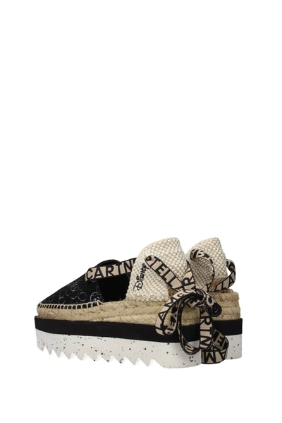 Shop Stella Mccartney Espadrilles Disney Fabric Black