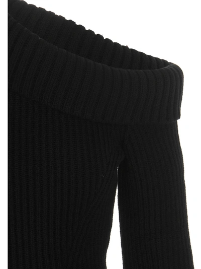 Shop Alexander Mcqueen Peplum Sweater In Black