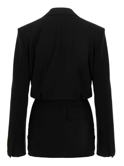 Shop Off-white 'dry Wo Twist' Blazer Dress In Black
