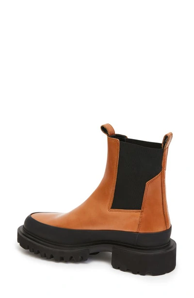 Shop Allsaints Harlee Lug Sole Chelsea Boot In Tan Brown