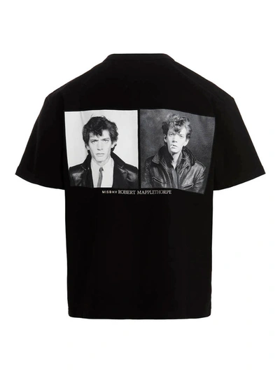 Shop Misbhv T-shirt 'self Portairt / Robert Mapplethorpe' In Black