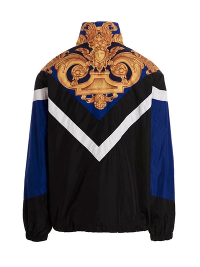 Shop Versace 'barocco' Jacket In Multicolor