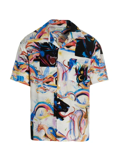 Shop Aries 'panthera Hawaiian' Shirt In Multicolor