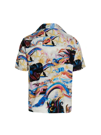 Shop Aries 'panthera Hawaiian' Shirt In Multicolor