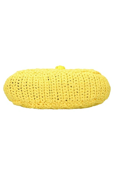 Shop Kurt Geiger Crochet Multi Crossbody Bag In Yellow