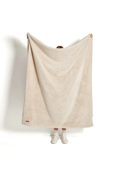 Shop Unhide Lil' Marsh Small Plush Blanket In Beige Bear