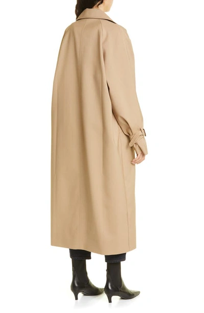 Shop Totême Signature Trench Coat In Khaki