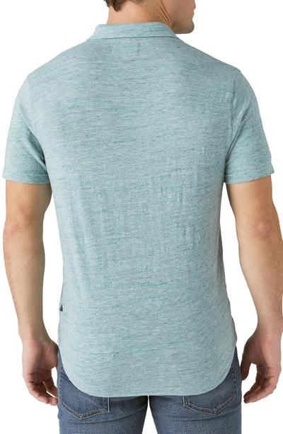 Lucky Brand Short Sleeve Button-up Shirt In Sagebrush Green