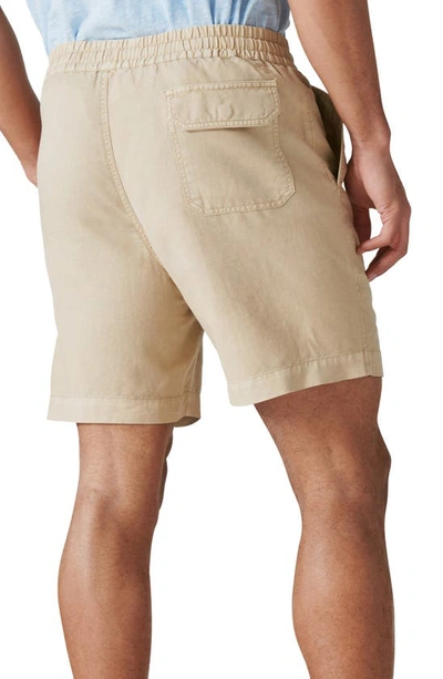 Lucky Brand Men's 7" Linen Pull-on Shorts In Aluminum