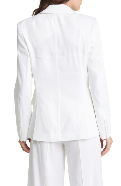 Shop Kobi Halperin Cherrie Linen Blend Blazer In White