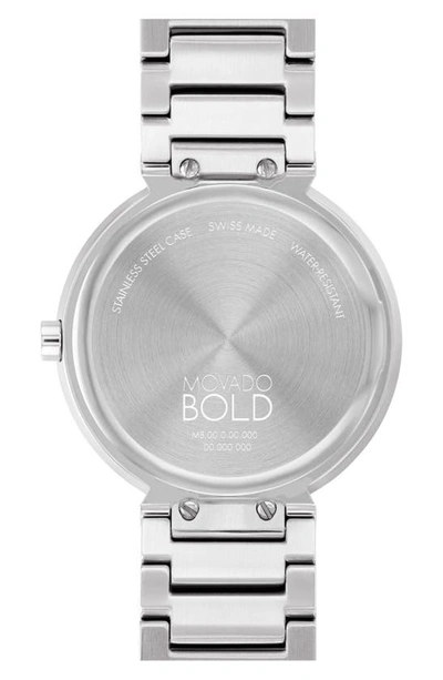 Shop Movado Horizon Bracelet Watch, 34mm In Beige