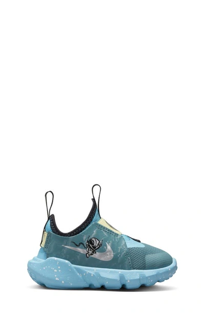 Shop Nike Flex Runner 2 Slip-on Sneaker In Teal/ Blue/ Lemon/ Chrome
