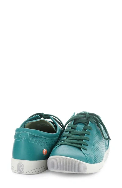 Shop Softinos By Fly London Softino's By Fly London Ici Sneaker In 048 Petrol Smooth Leather