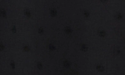 Shop Cece Clip Dot Flutter Sleeve Midi Dress In Rich Black