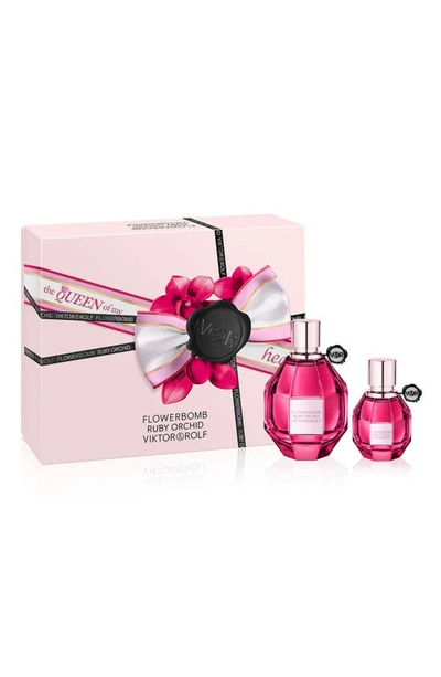 Viktor & Rolf Viktor&rolf Flowerbomb Ruby Orchid Eau De Parfum Set Usd $276 Value