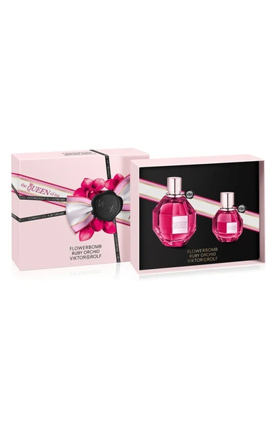 Shop Viktor & Rolf Flowerbomb Ruby Orchid Eau De Parfum Set Usd $276 Value