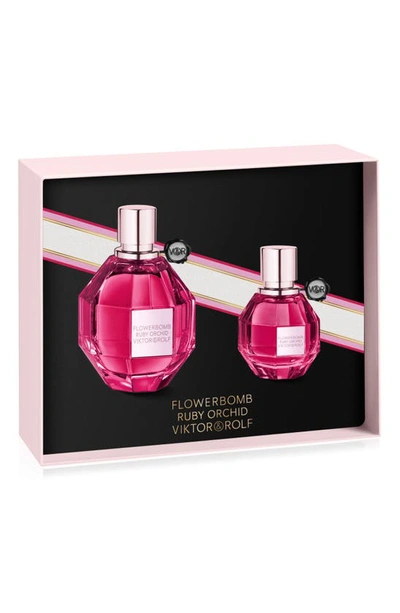 Shop Viktor & Rolf Flowerbomb Ruby Orchid Eau De Parfum Set Usd $276 Value