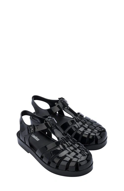 Shop Mini Melissa Possession Fisherman Sandal In Black