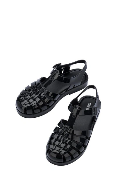 Shop Mini Melissa Possession Fisherman Sandal In Black