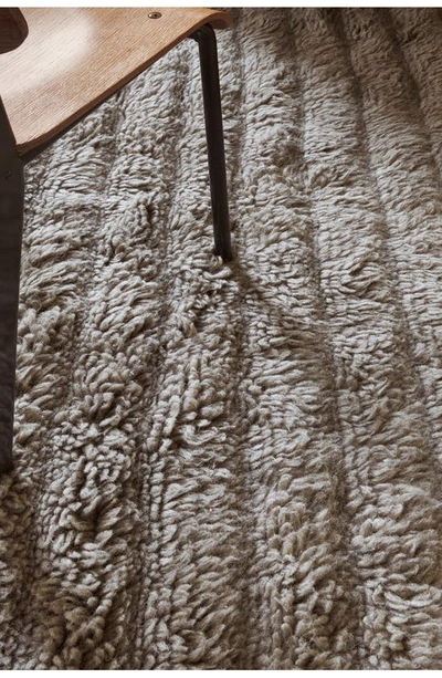 Lorena Canals Dunes Woolable Washable Wool Rug In Dark Grey Tones