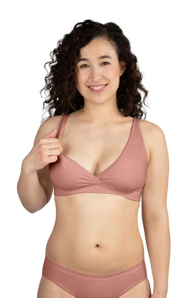 Bravado Designs Ballet Everyday Maternity/nursing Bralette In Rose Clay