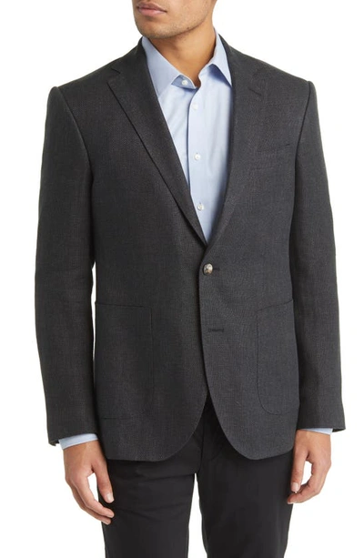 Shop Rodd & Gunn The Cascades Virgin Wool & Linen Sport Coat In Nero