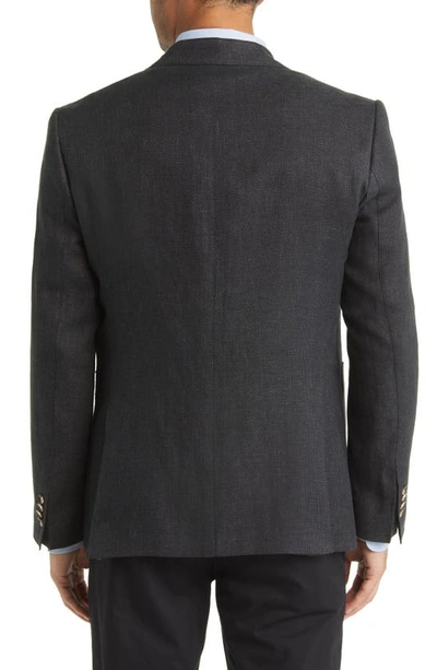 Shop Rodd & Gunn The Cascades Virgin Wool & Linen Sport Coat In Nero