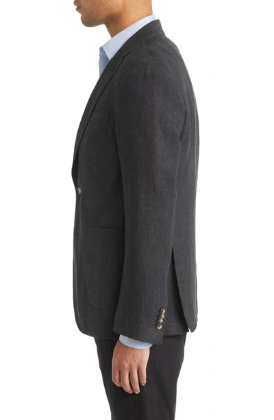 Shop Rodd & Gunn The Cascades Virgin Wool & Linen Sport Coat In Nero