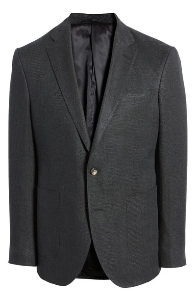 Shop Rodd & Gunn The Cascades Virgin Wool & Linen Sport Coat In Nero