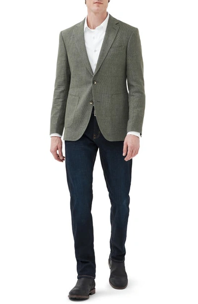 Rodd & Gunn Men's The Cascades Wool & Linen-blend Slim-fit Two-button Blazer In Moss