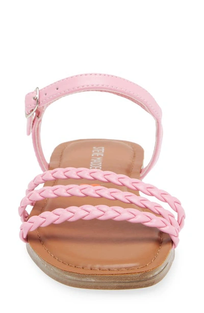 Shop Steve Madden Kids' Jgeorjia Ankle Strap Sandal In Pink