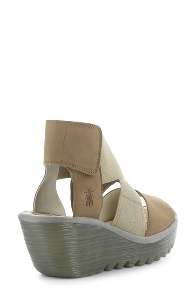 Fly London YAJI888FLY Ladies Leather Wedge Sandals - Womens Sandals: O&C Butcher