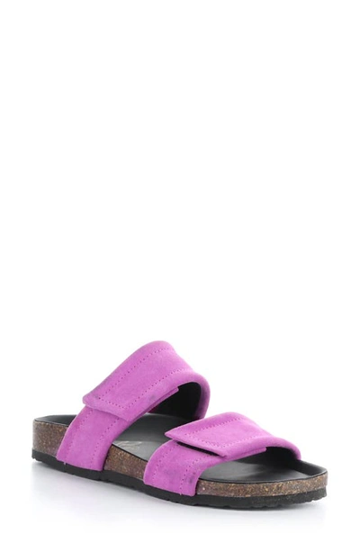Shop Bos. & Co. Matteo Slide Sandal In Fuchsia Suede