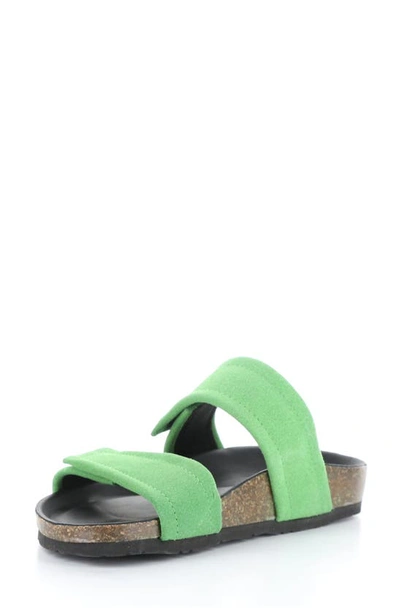 Shop Bos. & Co. Matteo Slide Sandal In Cactus Suede